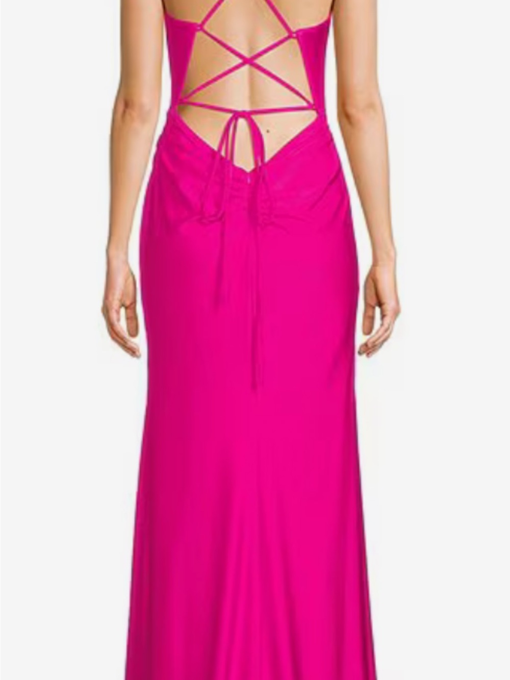 GB girls Fuchsia Spaghetti-Strap Maxi Dress - Picture 6 of 6